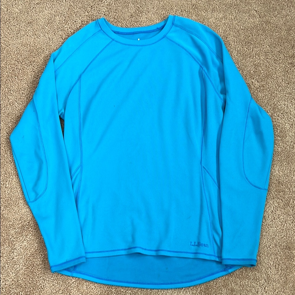 L.L. Bean Blue Cold Weather Top
